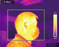 application of ti160 p4 thermal camera for body temperature
